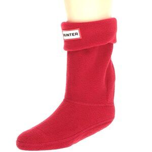 Hunter Boots Fleece Red Short Pull-on Warm Socks K2002 Size M